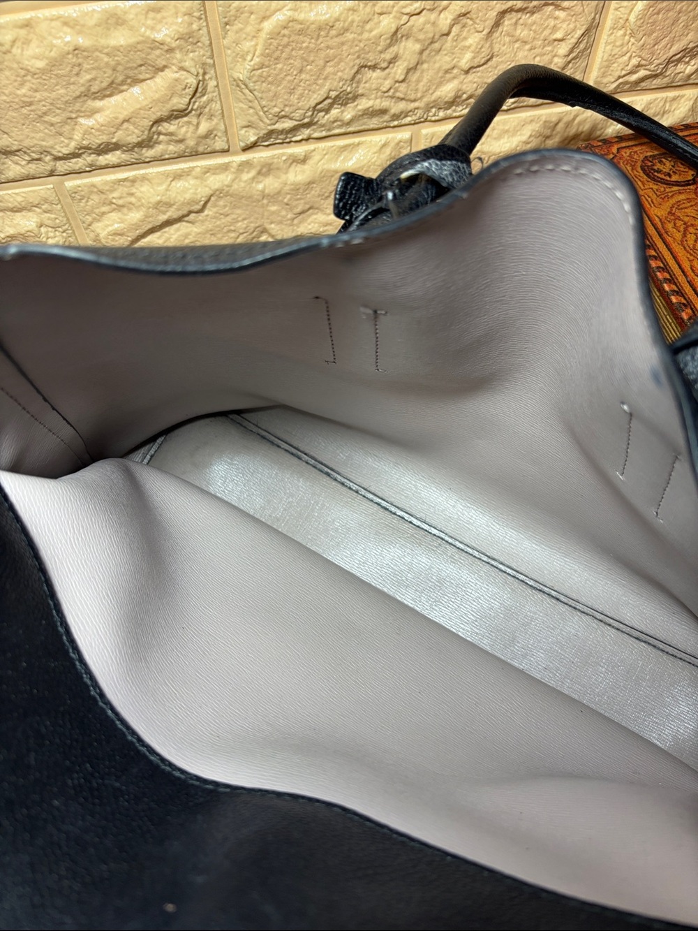 kate spade Black Pebble Leather Tote with Heart Charm - Picture 10 of 17